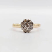 elegant 14K gold ring with 0.90 Ct lab created diamond solitaire engagement ring