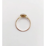 elegant 14K gold ring with 0.90 Ct lab created diamond solitaire engagement ring