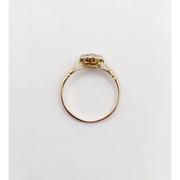 elegant 14K gold ring with 0.90 Ct lab created diamond solitaire engagement ring