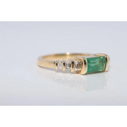 Fine lab created gemstone diamond ring with round pink center and brilliant white diamond setting