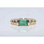 Fine lab created gemstone diamond ring with round pink center and brilliant white diamond setting