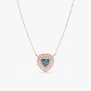 0.44 Ct genuine blue gemstone pendant necklace with deep color and elegant design, perfect for fine jewelry and stylish everyday wear
