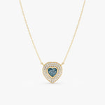 0.44 Ct genuine blue gemstone pendant necklace with deep color and elegant design, perfect for fine jewelry and stylish everyday wear