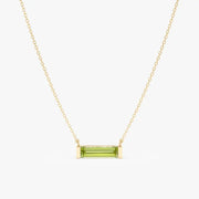 0.79 Ct Genuine Green Diamond Necklace Modern Minimalist Luxury Pendant Fine Jewelry for Women
