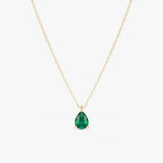 0.94 Ct genuine green gemstone pendant necklace with rich color and elegant design, perfect for timeless fine jewelry and stylish everyday looks