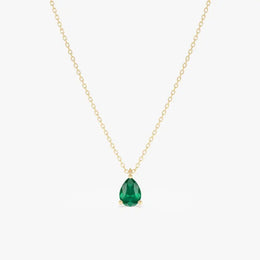 0.94 Ct genuine green gemstone pendant necklace with rich color and elegant design, perfect for timeless fine jewelry and stylish everyday looks