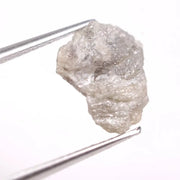 Natural gray diamond ring featuring salt and pepper inclusions and minimalist design