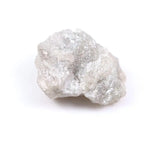 Natural gray diamond ring featuring salt and pepper inclusions and minimalist design