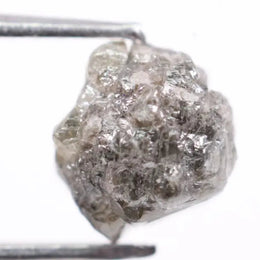 natural uncut diamond crystal with raw diamond ring appearance grey rough diamond 