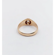 cushion and round cut 0.30 Ct lab created diamond engagement ring modern minimalist statement jewelry