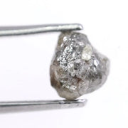 Rose cut gray diamond jewelry handmade with ethical lab grown diamond