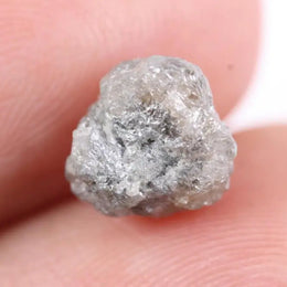 Rose cut gray diamond jewelry handmade with ethical lab grown diamond