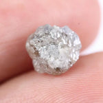 Rose cut gray diamond jewelry handmade with ethical lab grown diamond