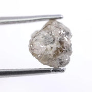 Rose cut gray diamond jewelry handmade with ethical lab grown diamond