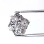 3.51 Ct Uncut natural Grey Rough raw Diamond Earth Mined Diamond Use For Jewerly 