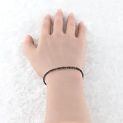 18.00 Ct black Colored rough diamond bracelet beads with raw luxury texture
