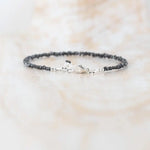 18.00 Ct black Colored rough diamond bracelet beads with raw luxury texture