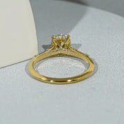 Gothic engagement rings with dramatic vintage inspired luxury detailing