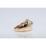 Elegant lab created gemstone ring with garnet red stone and sparkling diamond setting