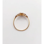 0.7 Ct pear shape rose cut lab created diamond ring dainty promise ring minimalist unique engagement jewelry