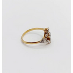 0.7 Ct pear shape rose cut lab created diamond ring dainty promise ring minimalist unique engagement jewelry
