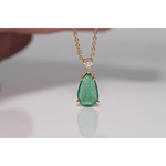 0.15 CT lab grown diamond pendant with a sparkling solitaire diamond on an elegant chain, minimalist fine jewelry for women