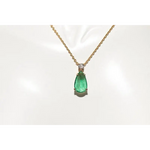 0.15 CT lab grown diamond pendant with a sparkling solitaire diamond on an elegant chain, minimalist fine jewelry for women