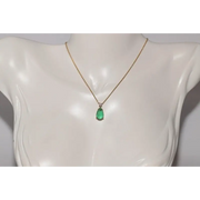 0.15 CT lab grown diamond pendant with a sparkling solitaire diamond on an elegant chain, minimalist fine jewelry for women