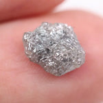 Gray diamond engagement ring with faceted lab grown gray diamond in modern setting