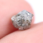 natural uncut diamond crystal with raw diamond ring appearance grey rough diamond 