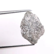Gray diamond engagement ring with faceted lab grown gray diamond in modern setting