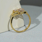 Wedding band vs engagement ring comparison with elegant diamond jewelry