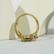 Cubic zirconia engagement rings with sparkling elegant luxury diamond style
