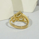 Cubic zirconia engagement rings with sparkling elegant luxury diamond style