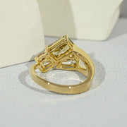 Cubic zirconia engagement rings with sparkling elegant luxury diamond style