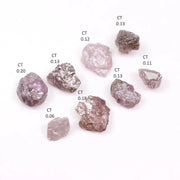 Natural Pink Colored Diamond Lot Uncut Loose Rough Raw Diamond Lot Use For Custom Jewerly 