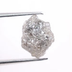Gray diamond engagement ring with faceted lab grown gray diamond in modern setting