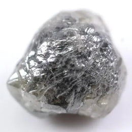 Rose cut gray diamond jewelry handmade with ethical lab grown diamond