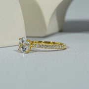 Dainty engagement rings with delicate diamond elegance and refined beauty