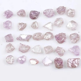 Uncut Rough Raw Diamond Lot Loose Pink Colored Diamond Lot Earth Mined Use For Jewerly 