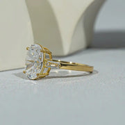 art deco engagement ring with victorian engagement ring influence and heart shaped diamond ring accents.