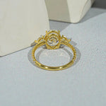 Antique looking wedding rings with timeless vintage diamond elegance