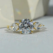 eternity wedding band paired with vintage wedding rings and fine jewelry rings luxury styling.