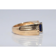 Designer lab created gemstone diamond ring with pink center stone and sparkling white diamonds
