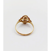 0.7 Ct pear shape rose cut lab created diamond ring dainty promise ring minimalist unique engagement jewelry