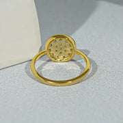 Antique inspired engagement rings with elegant vintage diamond detailing