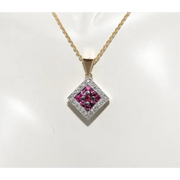 3.50 Ct lab-grown diamond vintage style necklace for women, elegant sparkling diamond jewelry with timeless design