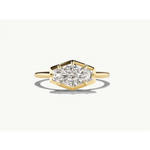 2.34 Ct CVD lab grown diamond in long kite hexagonal step cut, unique geometric loose diamond for custom engagement ring or fine jewelry