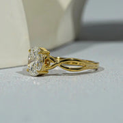 Gothic engagement rings with dark romantic luxury diamond detailing
