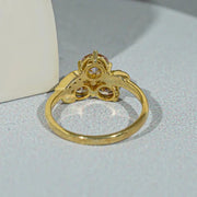 Wedding band vs engagement ring comparison with elegant diamond jewelry